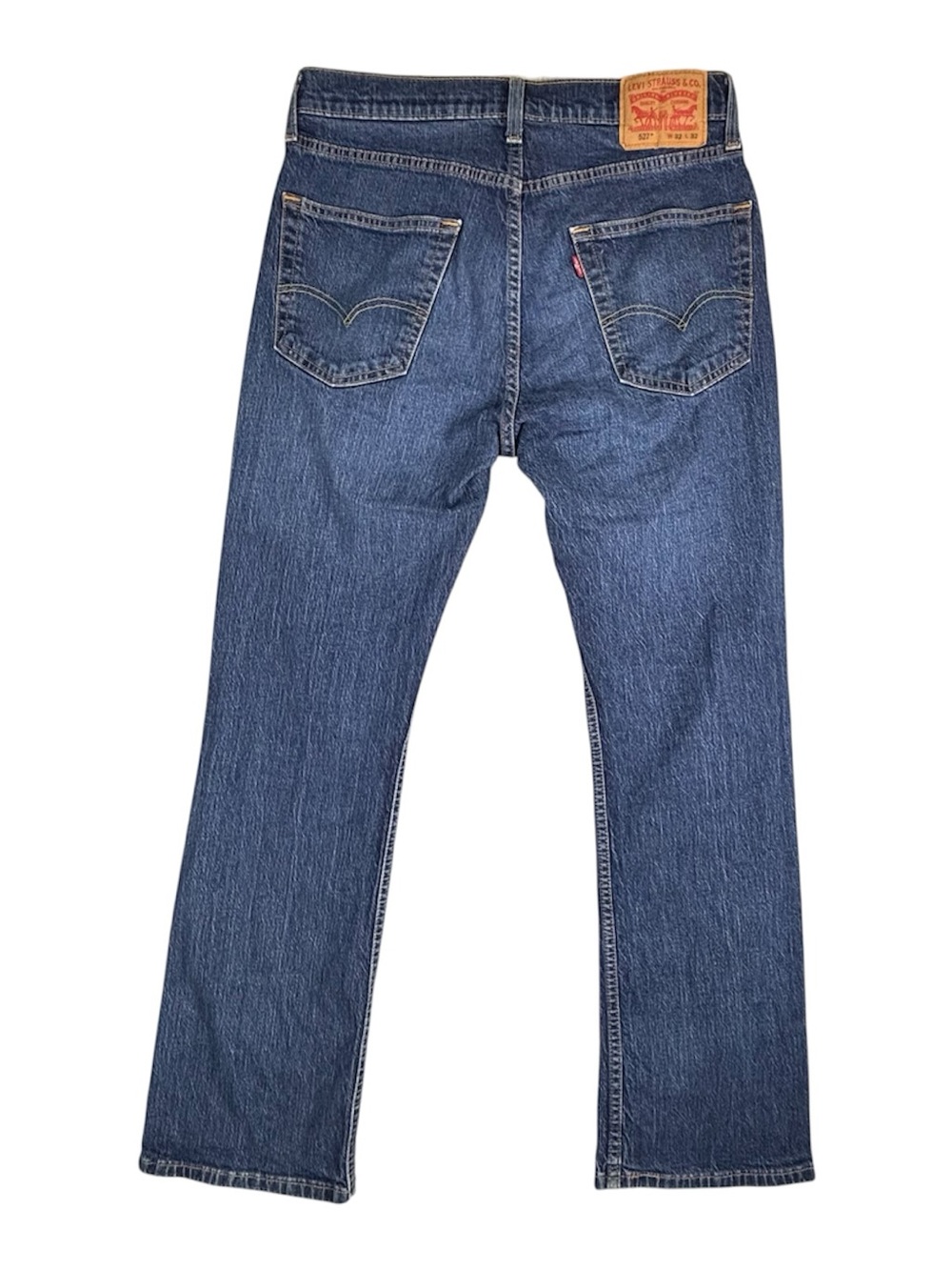 Levi’s 527 Jeans‎ Mens 32X32 (Fit 32X31) Blue Slim Boot Cut Distressed Stretch
